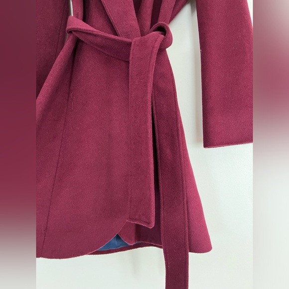Bebe Wool Blended Wrap Coat - Picture 2 of 4